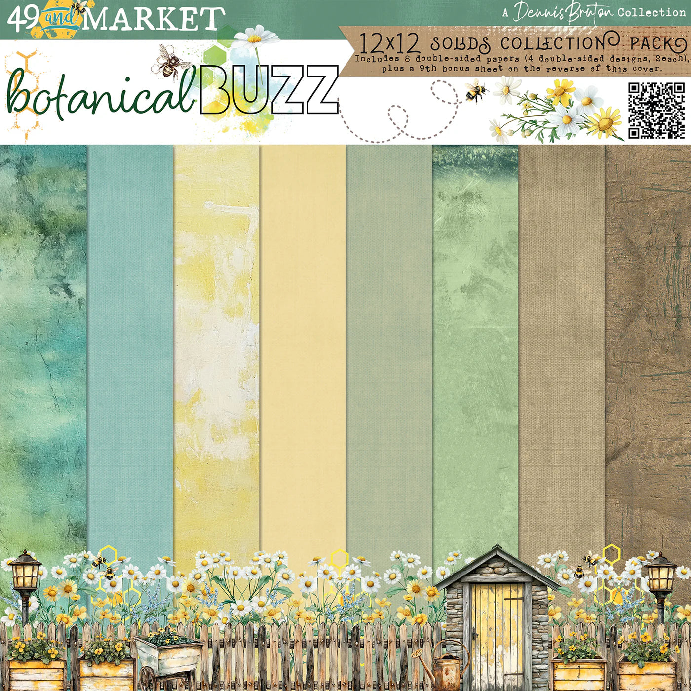 49 And Market 12 x 12 - Botanical Buzz collection solids