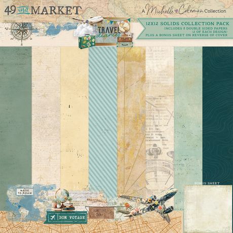 49 and Market - 12 x 12 Solids Collection - Travel Diaries