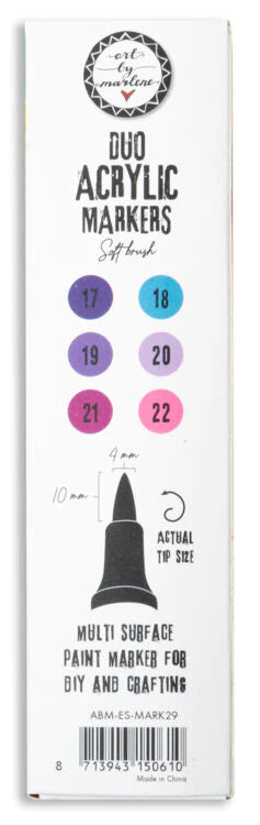 ART BY MARLENE, ESSENTIALS, DUO ACRYLIC MARKERS, PURPLES