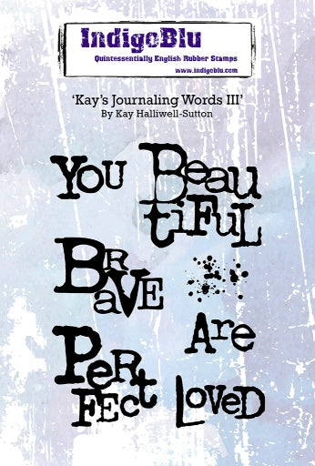 Indigoblu - Stamps Kay's Journaling words 3
