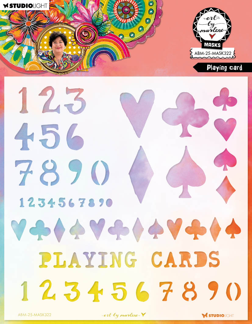 Art By Marlene Marlene Playing Card Stencil