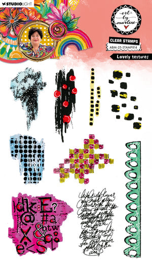 Art By Marlene -Lovely Textures Clear Stamp