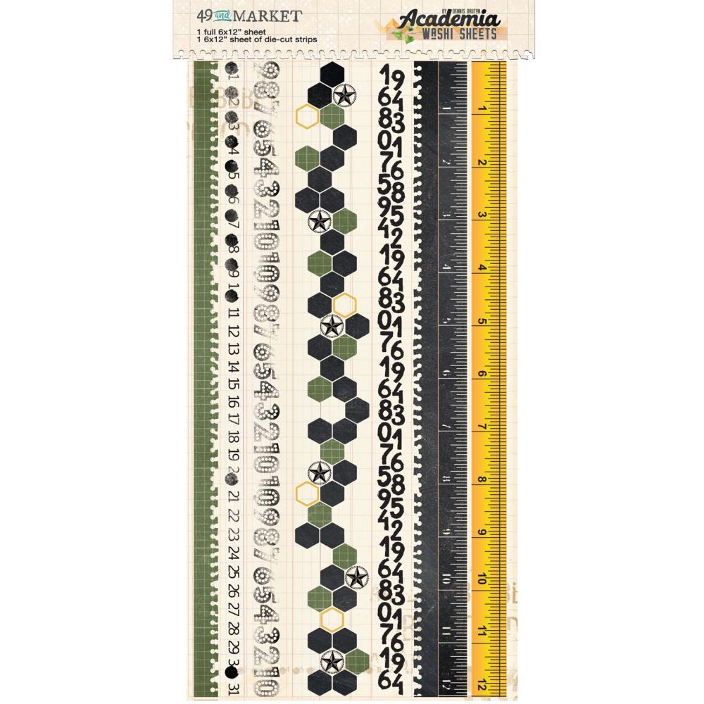 49 and Market - Academia Washi Tape sheets