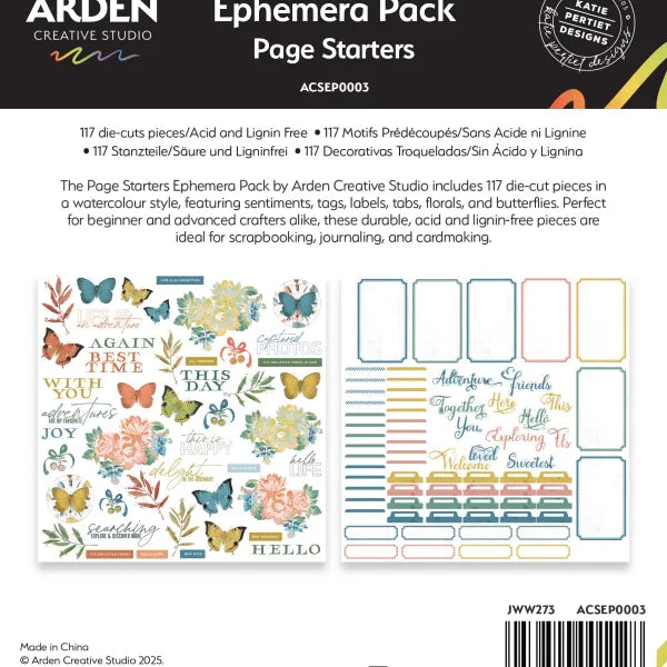 Arden - Page Starters Ephemera