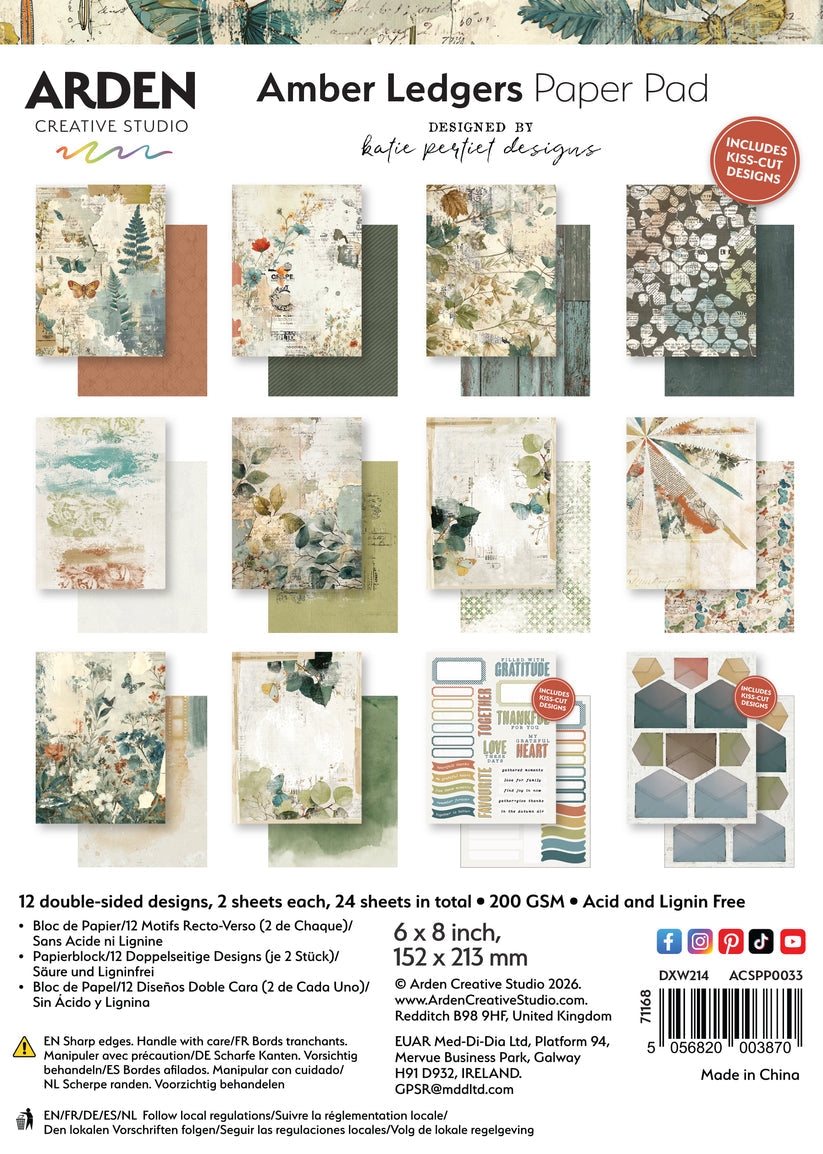 Arden Amber Ledgers 6 x 8 Paper Pad