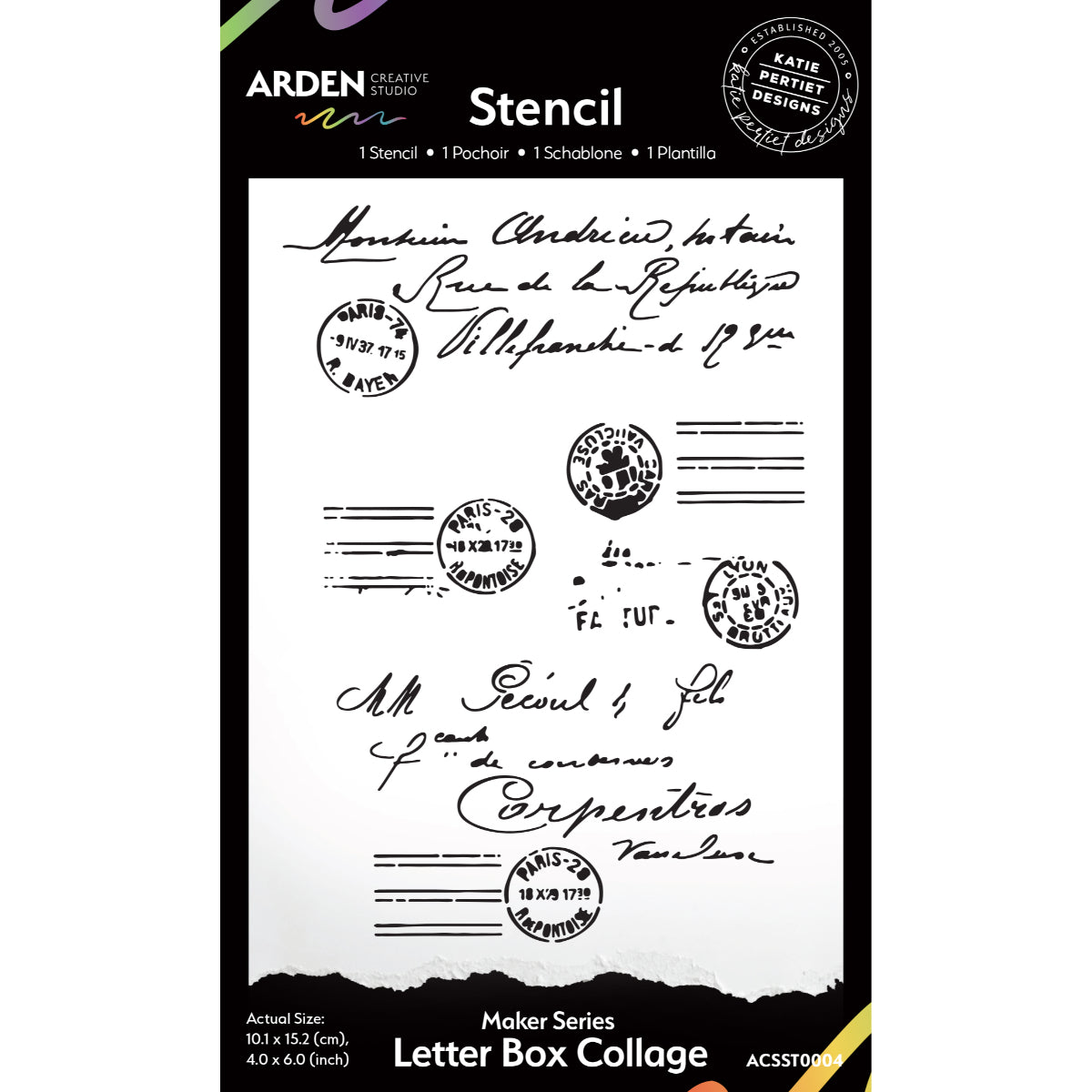 Arden - Vintage Maker Letter Box Collage