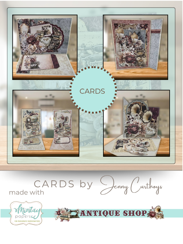 Mintay Antique Shop Card Kit