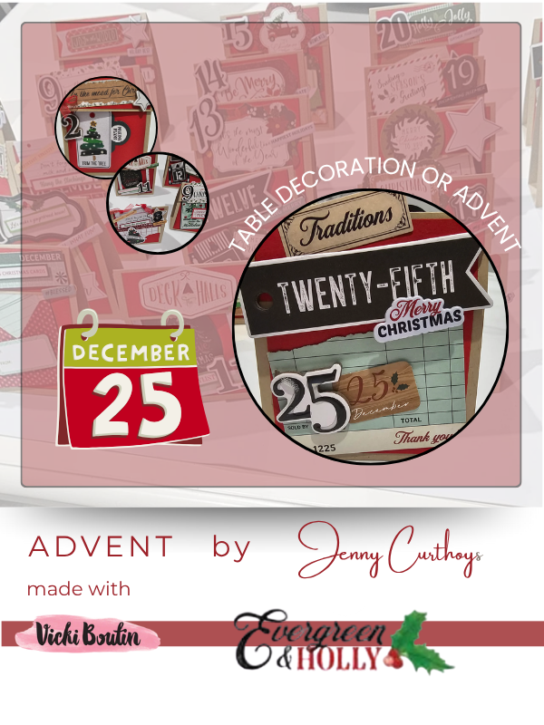 Advent Calendar / Table place card and gift holder