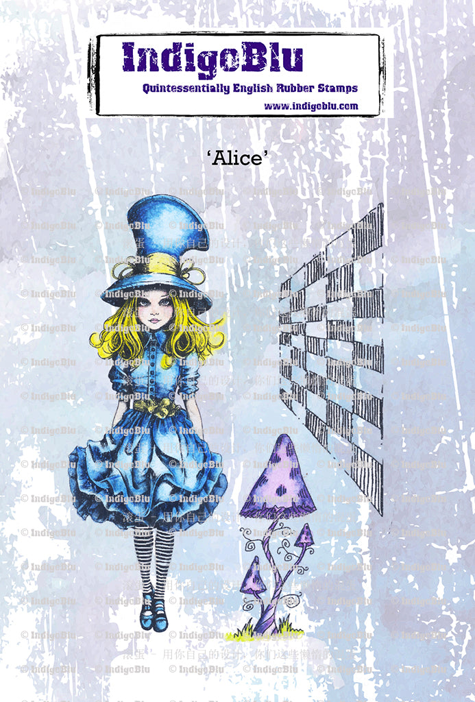 IndigoBlu  A6  Stamp -  Alice