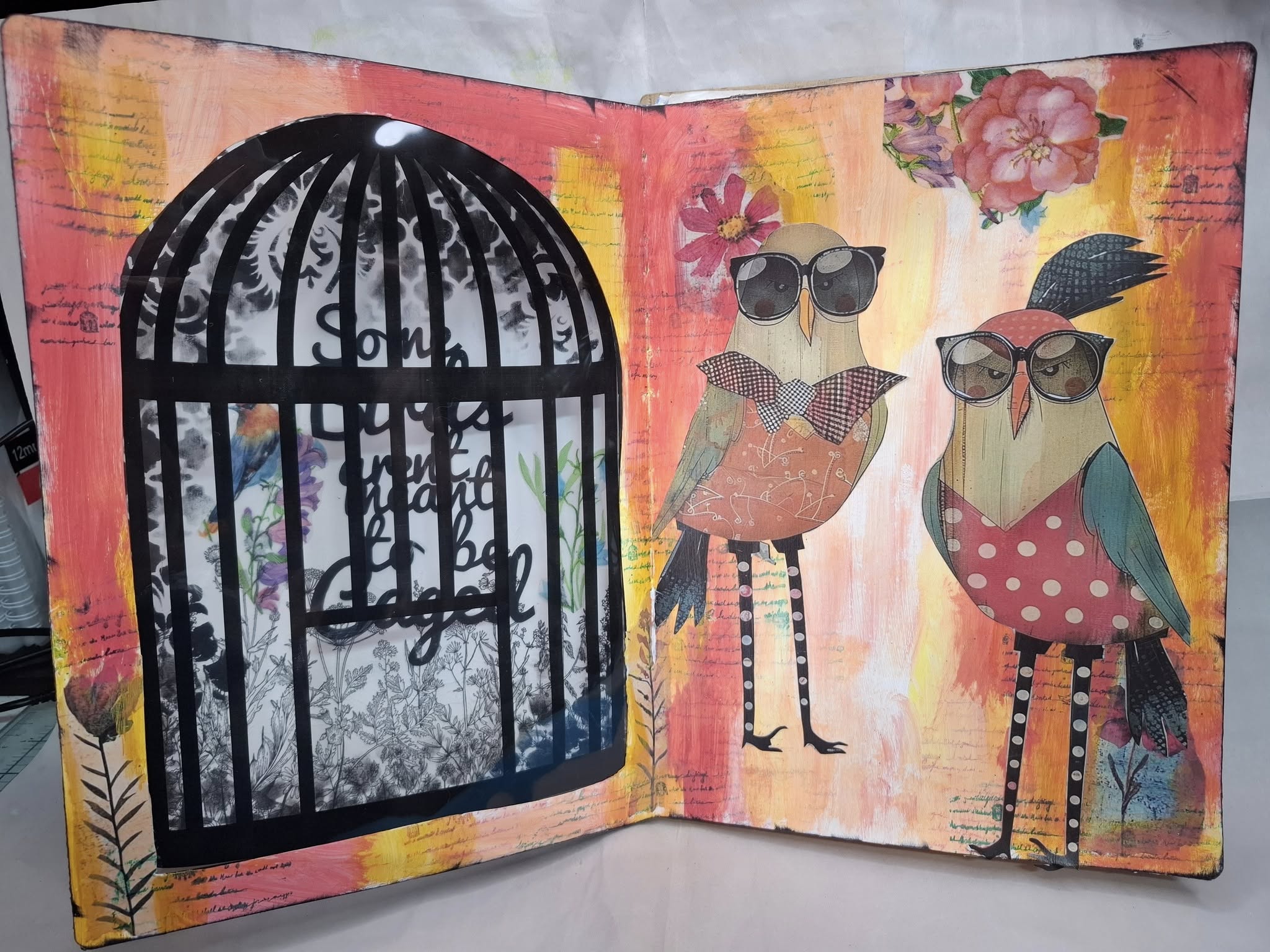 MERRY AND BRIGHT DOWNUNDER KIT MEL JOHNS BIRD CAGE