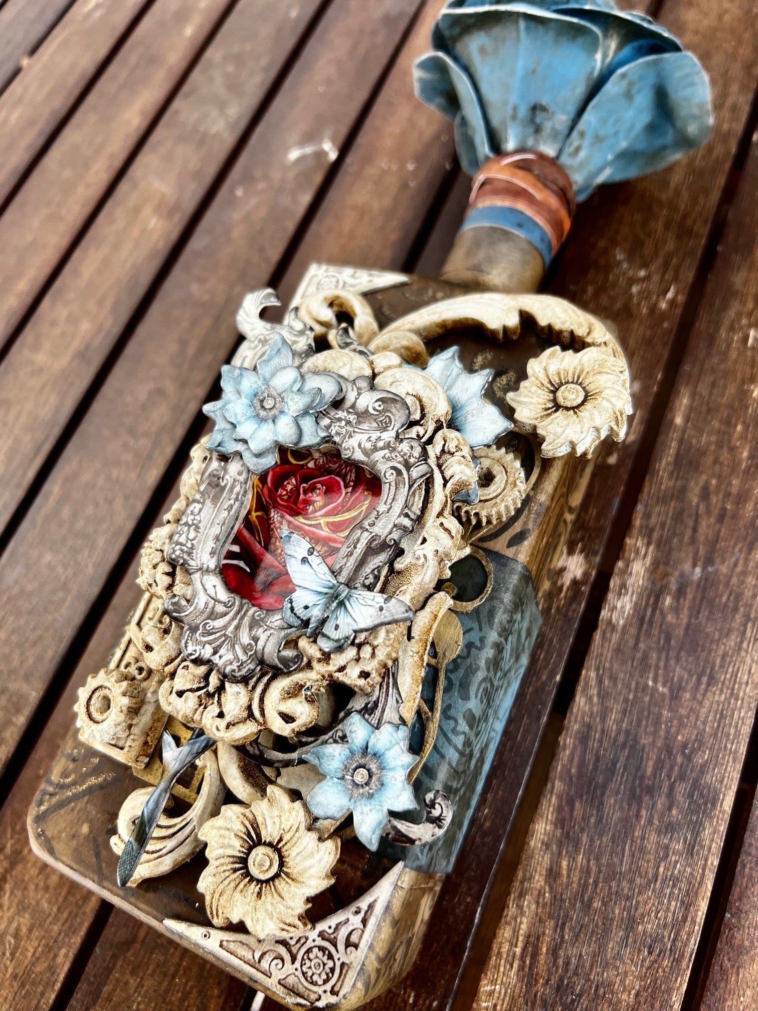 Antonis Workshop - Blue Rose Bottle Project - Friday 9th August   9am to 2pm