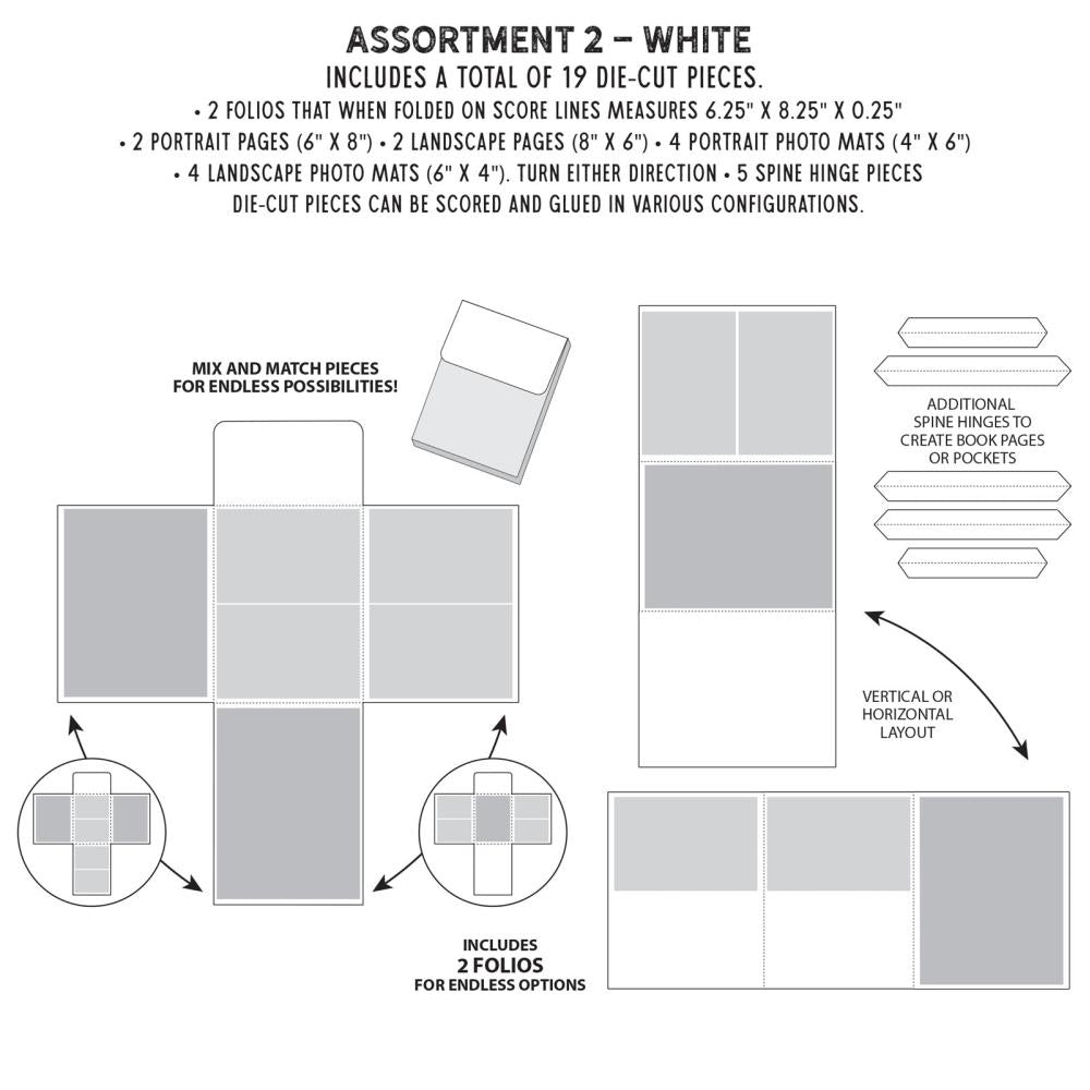 49 and Market Create - An -Album Inserts assort white
