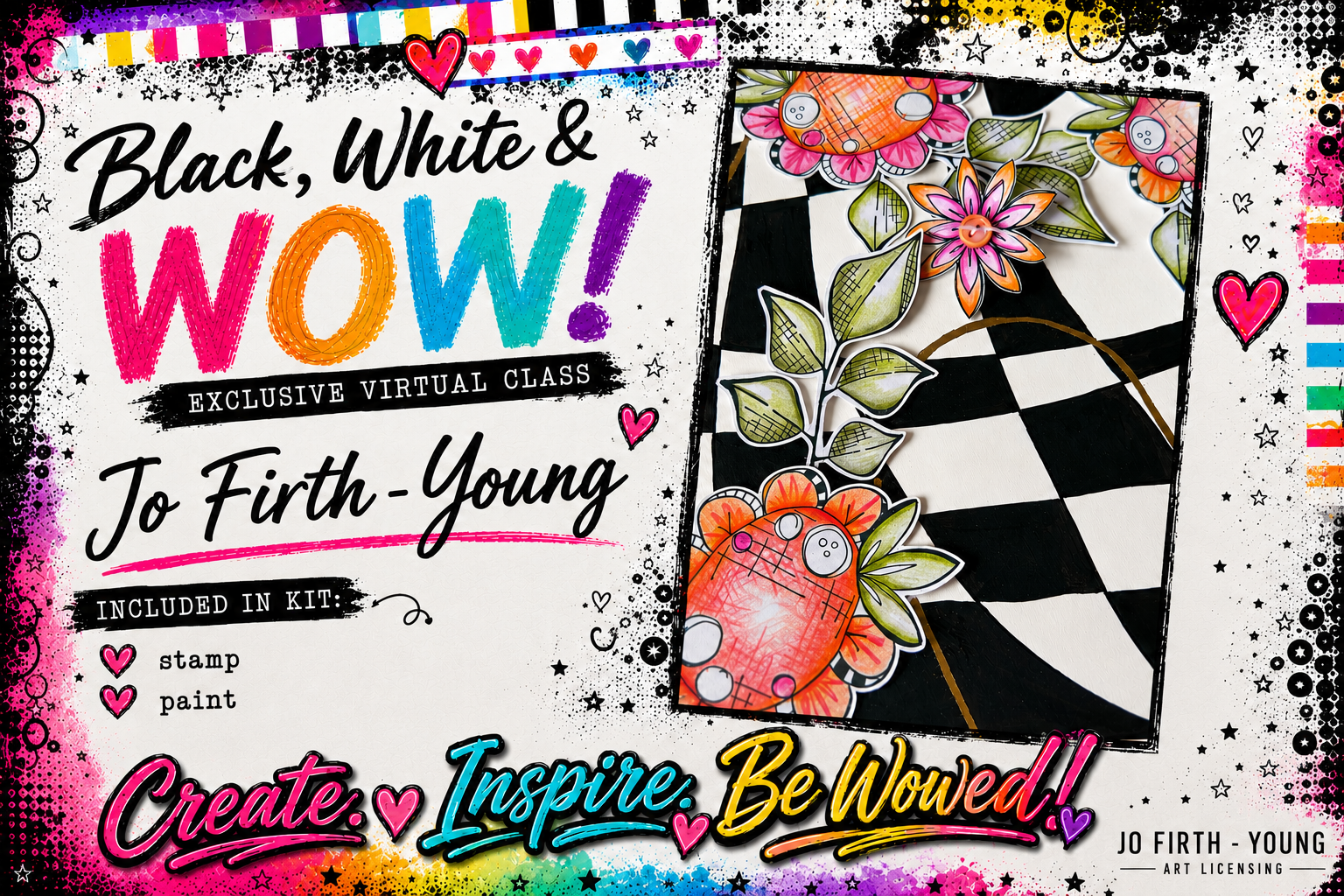 BLACK WHITE AND WOW - Jo Firth - Young