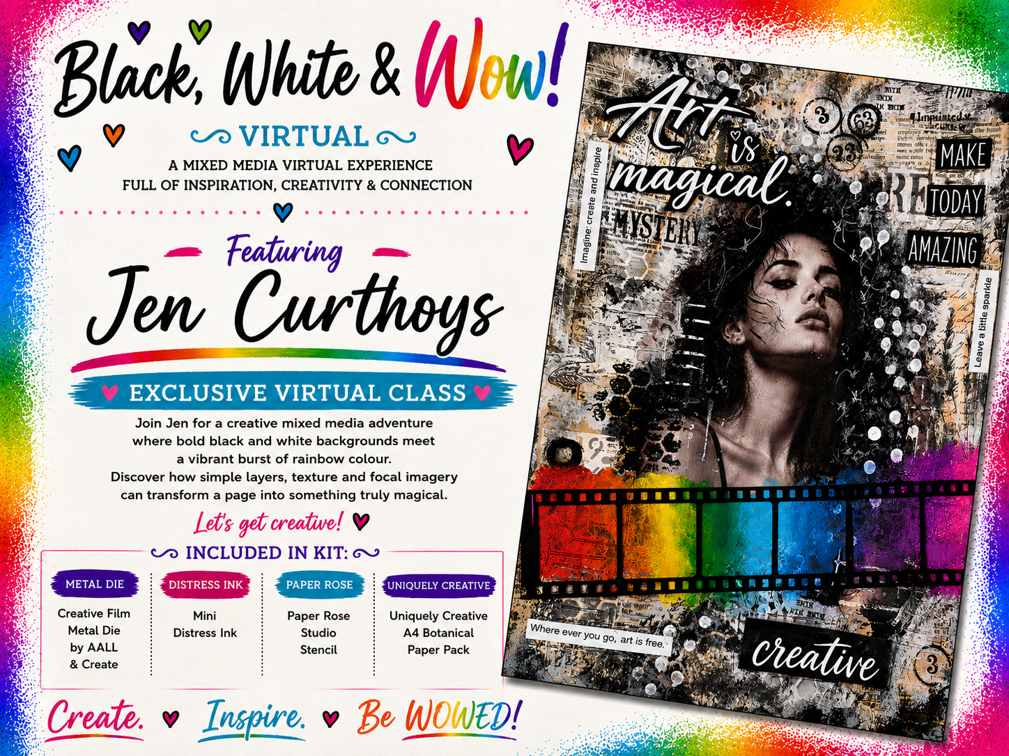 BLACK WHITE AND WOW - Jen Curthoys - Rebel in Colour