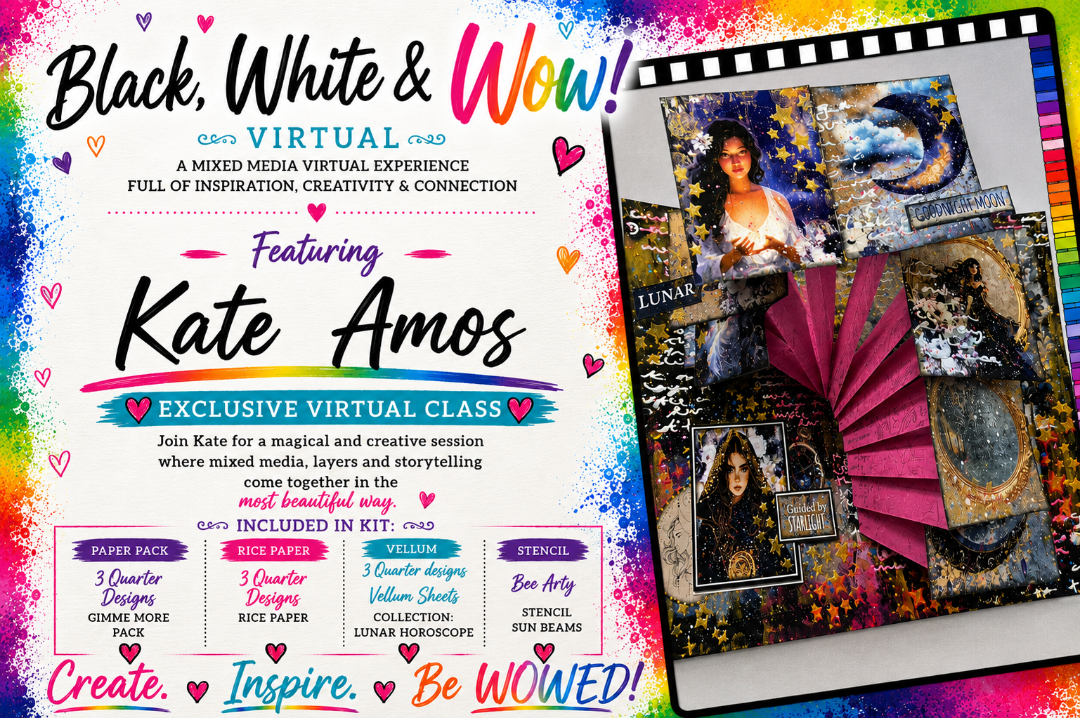 BLACK WHITE AND WOW - Kate Amos - Lost in Luna Light