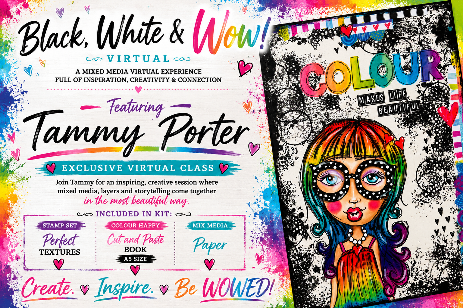 BLACK WHITE AND WOW - Tammy Porter - Colour Ways