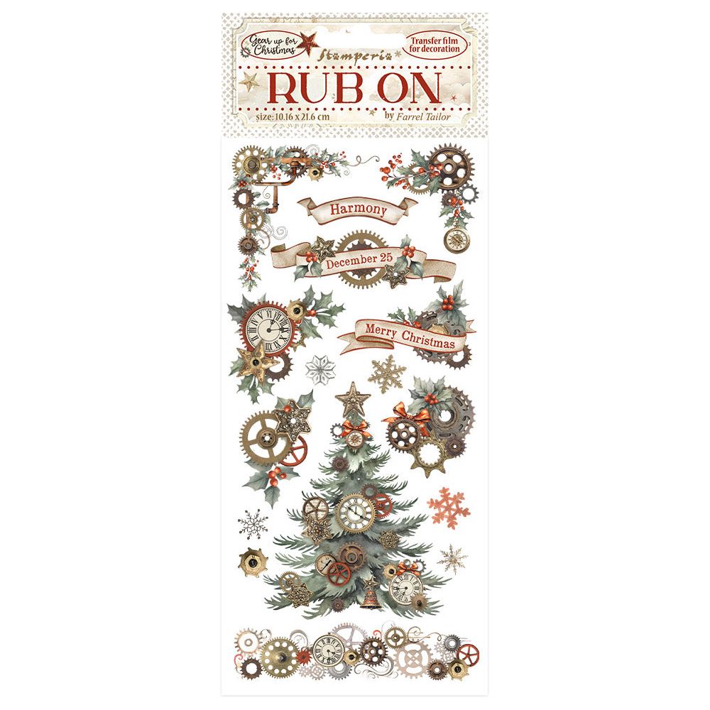 Stamperia Rub-Ons β Gear up for Christmas - Gears