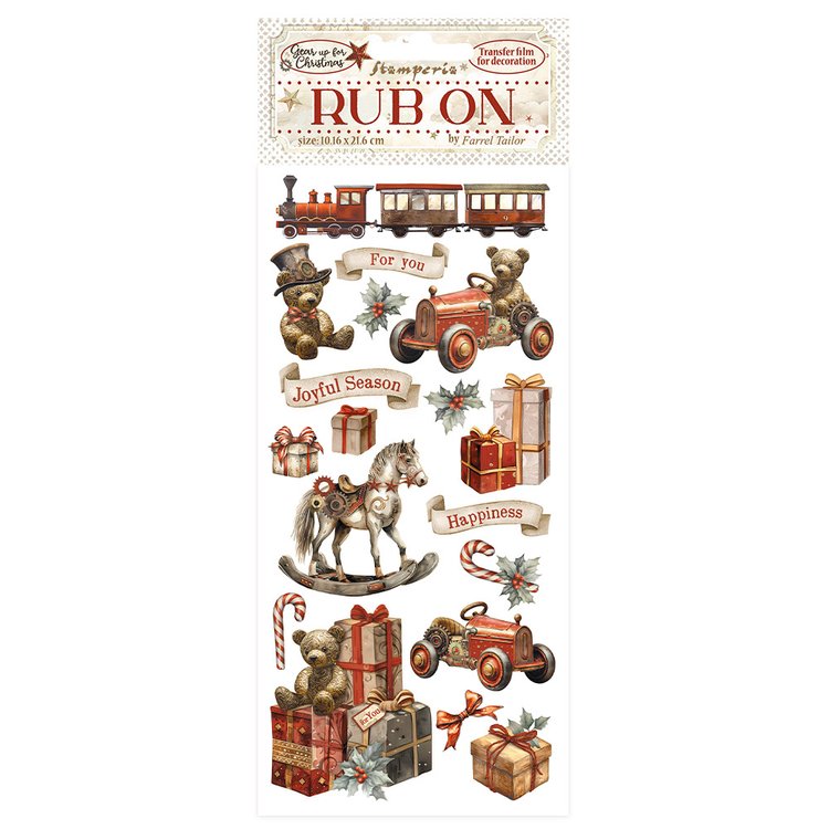 Stamperia Rub-Ons β Gear up for Christmas - Toys