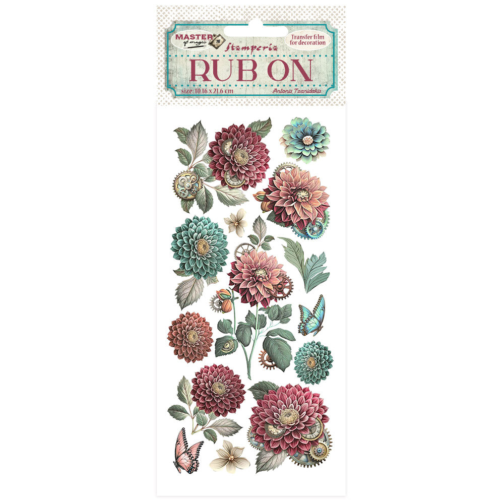 Stamperia Master of Magic - Peony Rub Ons