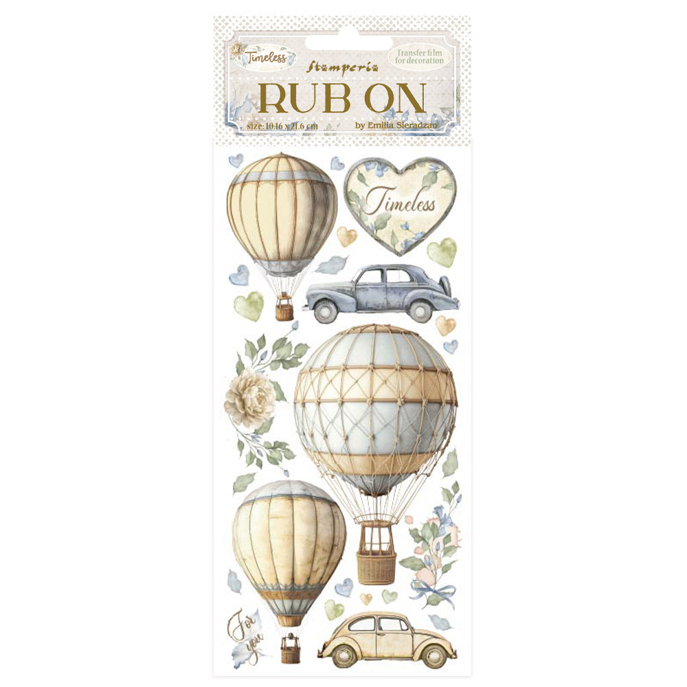 Stamperia Rub ons - Timeless Air Balloons