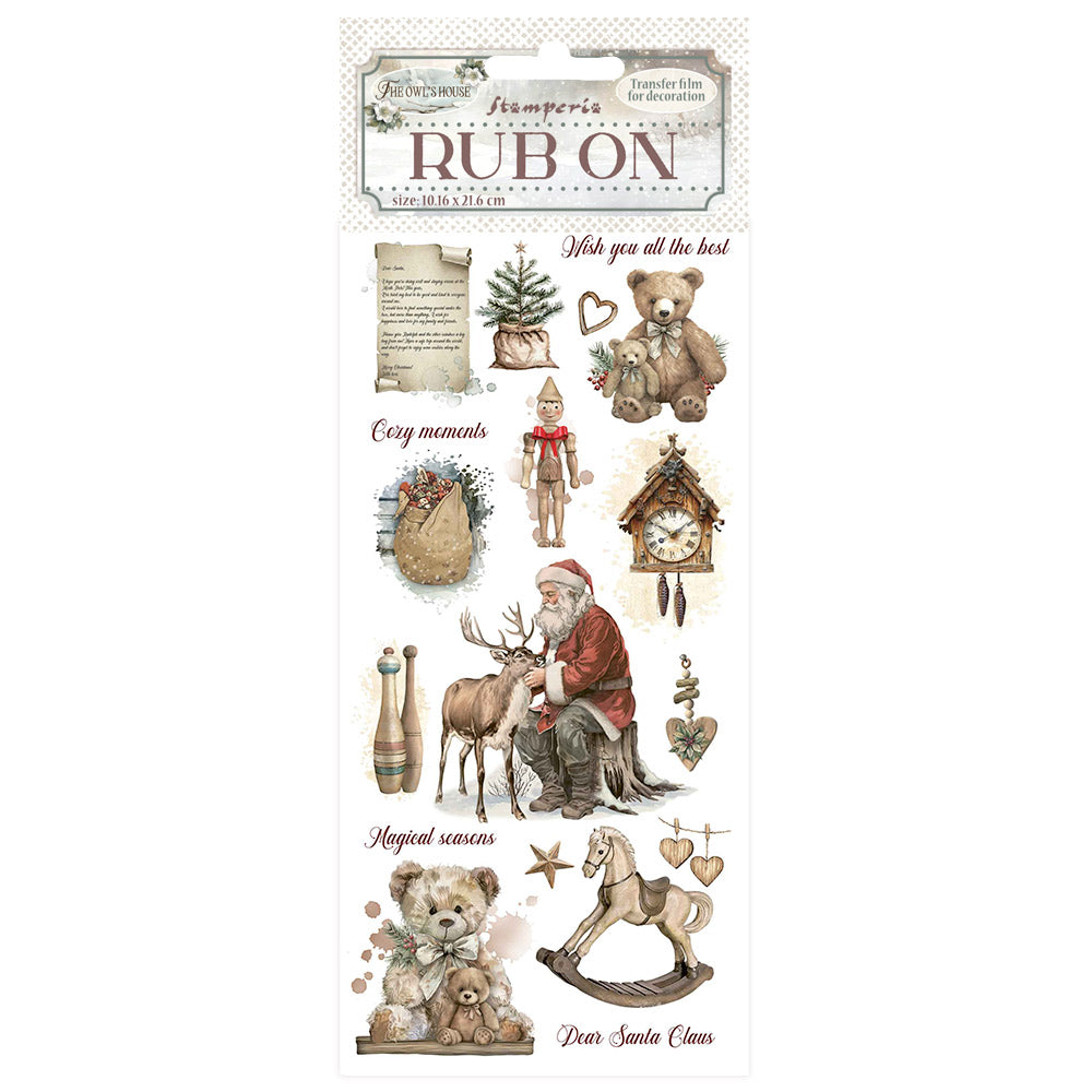 Stamperia - Rub ons - The Owls House Teddy Bears