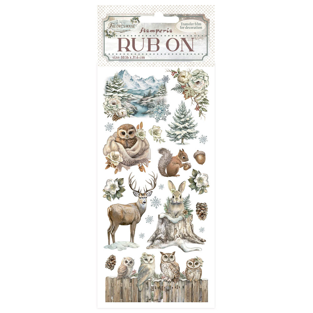 Stamperia - Rub ons - The Owls House Wild Life