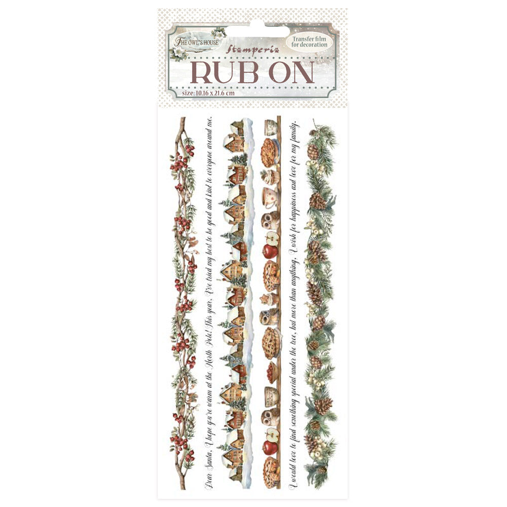 Stamperia - Rub ons - The Owls House Stripes