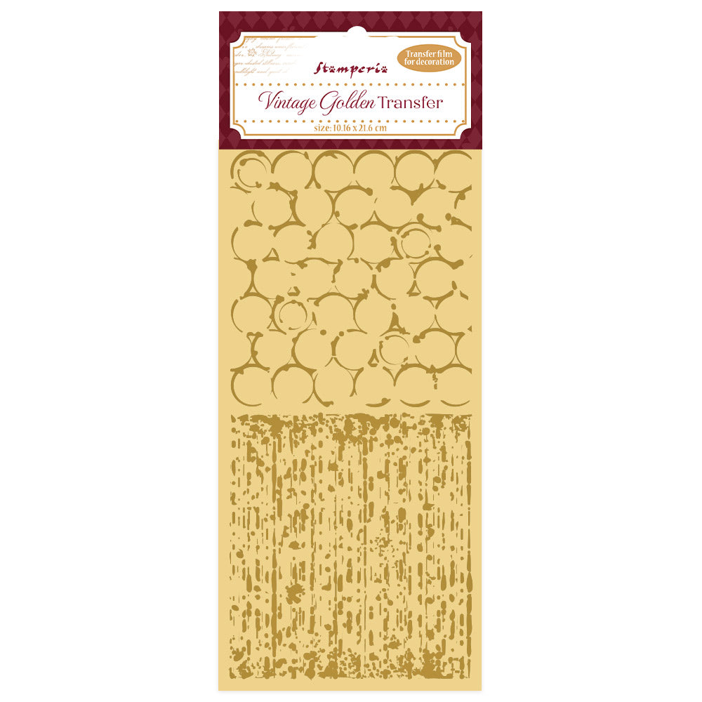 Stamperia - Rub On - Vintage golden Transfer Backgrounds