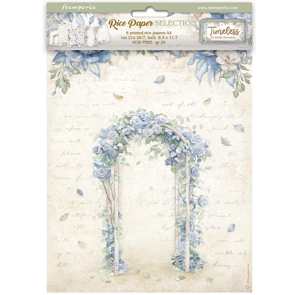 Stamperia A4 Rice Paper Selections - Timeless