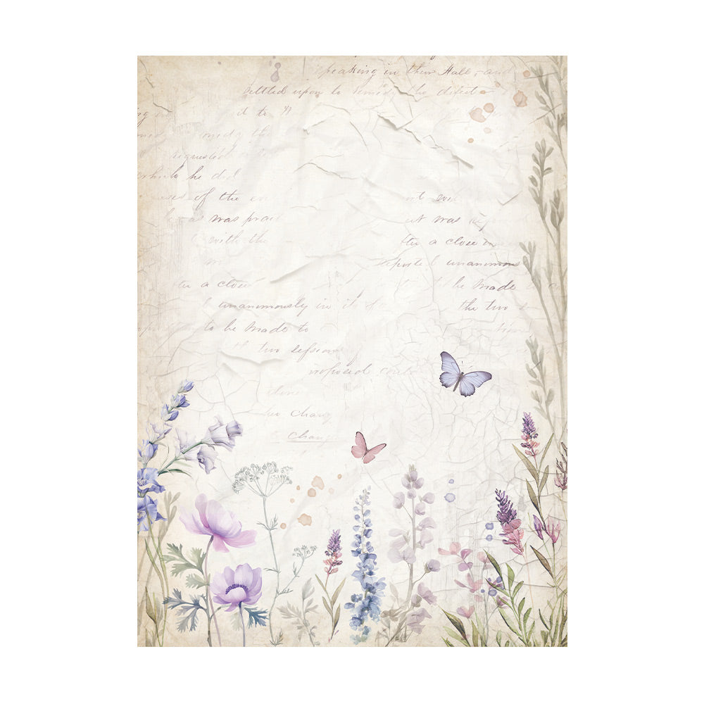Stamperia A6 Rice Papers - Lavender