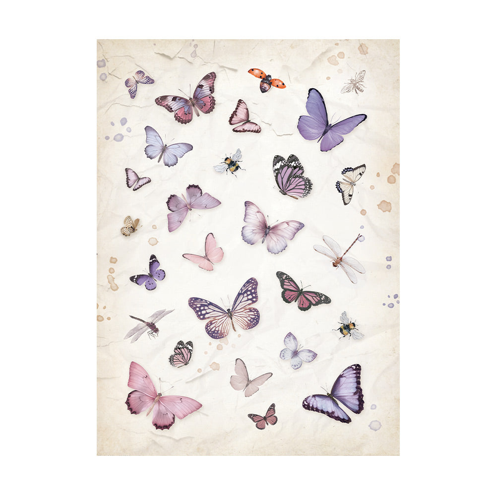 Stamperia A6 Rice Papers - Lavender
