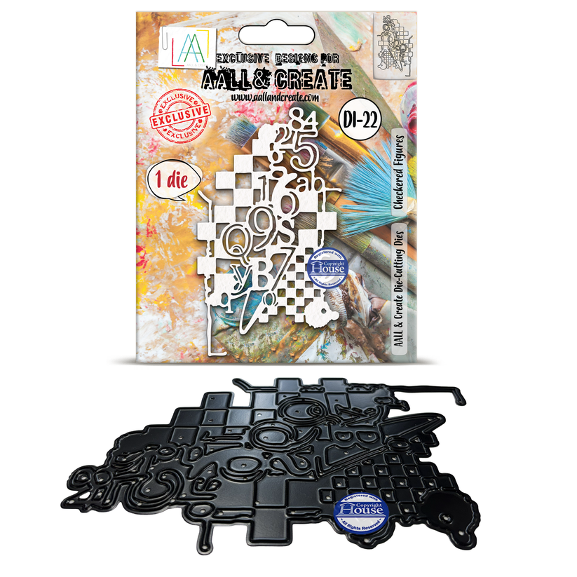 AALL & Create DI-22 Checkered Figures Die-Cutting Die