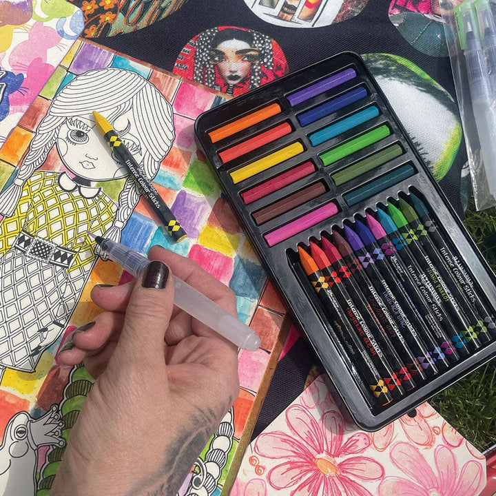 Dylusions by Dyan Reaveley - Intense Colour Caykes and Sticks - 12 Colours -