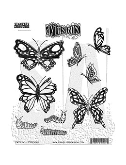 Dyan Reaveley Dylusions DYR10048 Flutterby Stamp Set