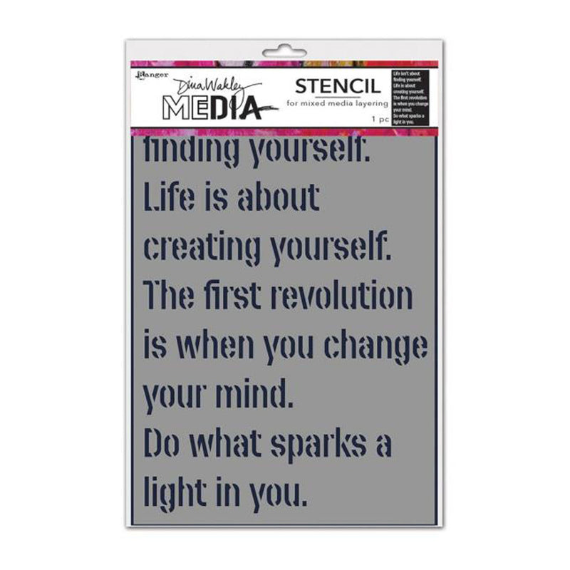 Dina Wakley - Stencil -Create Yourself