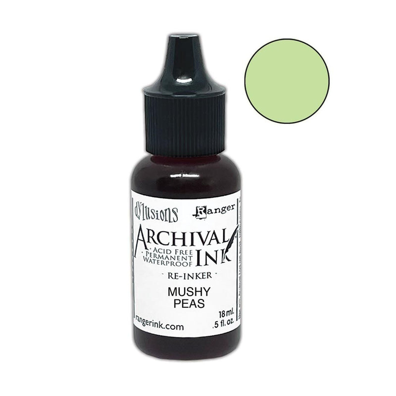 Dylusions - Archival Ink Reinker 18ml Bottle - Mushy Peas