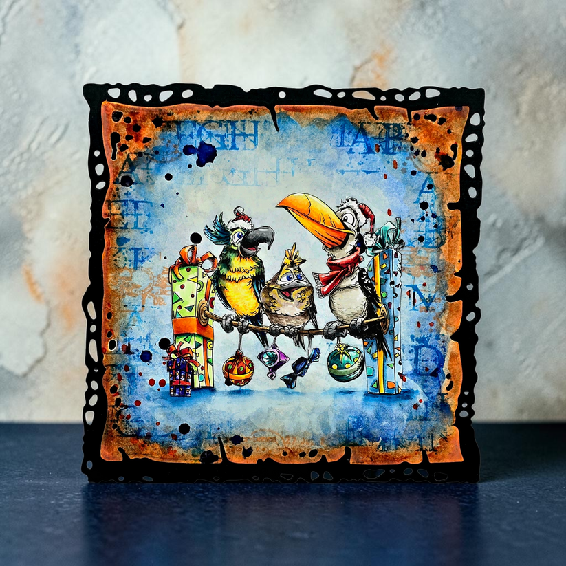 AALL & Create TP-1495 Inset Perch A6 Stamp Set
