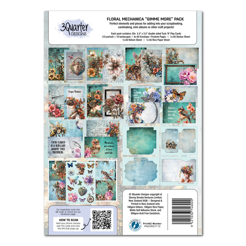 3Quarter Designs - Gimme More Pack - Floral Mechanica