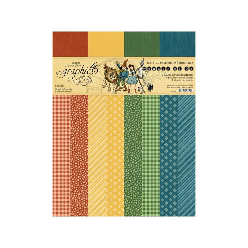 Graphic 45 - Wonder of Oz A4 Patterns and Solids