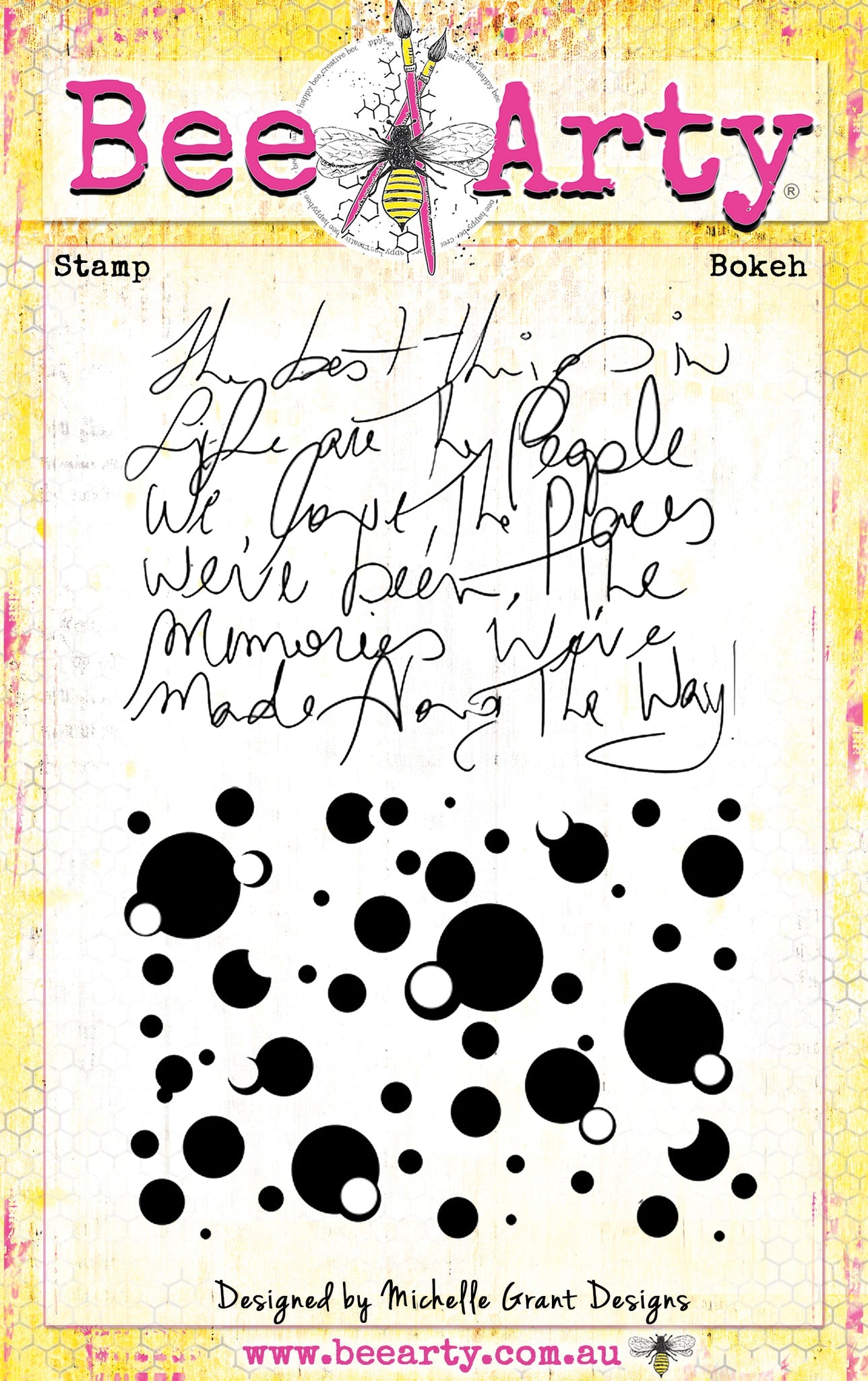 BeeArty -Bokeh - Clear Stamp - Grateful Heart Collection