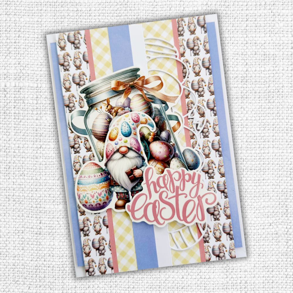 Paper Rose Rainbow Happy Easter Quick Cards