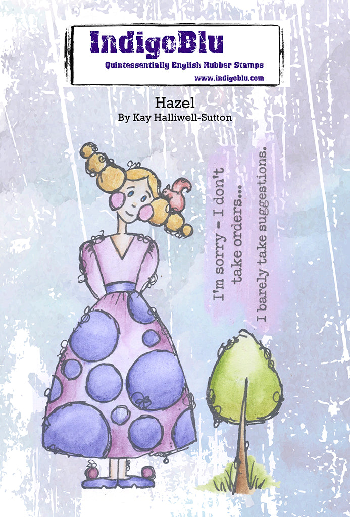 IndigoBlu - Hazel A6 rubber stamp