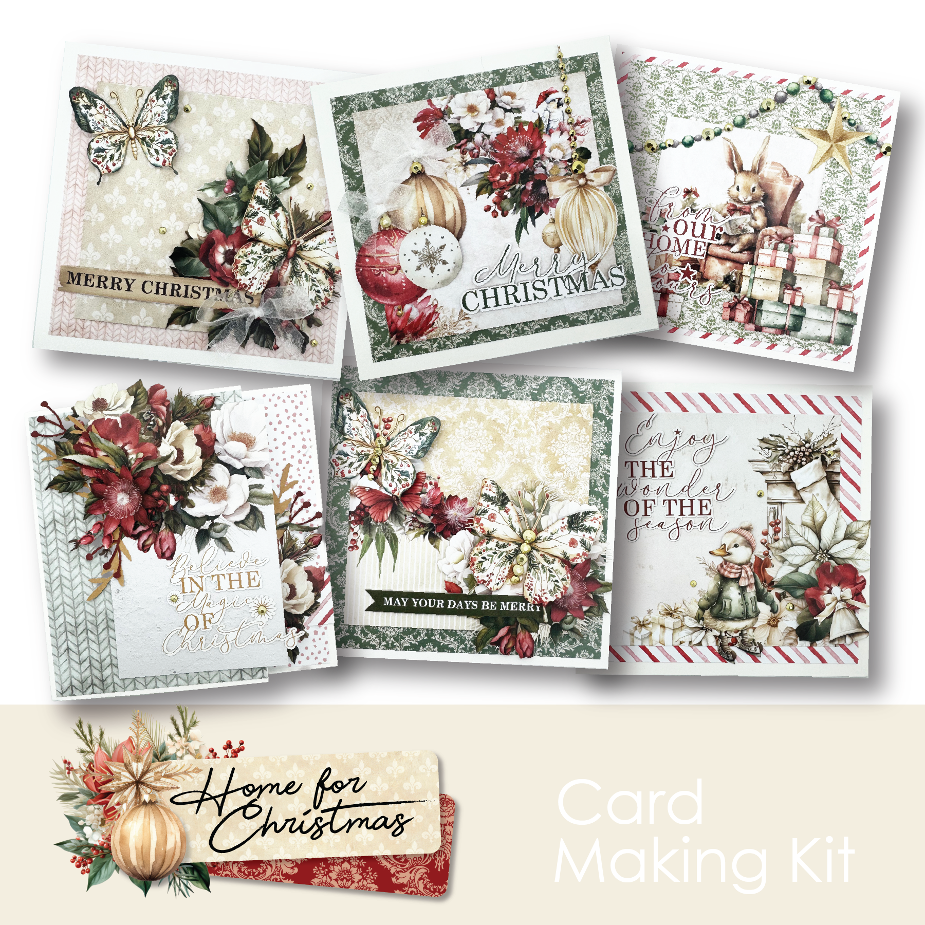 Uniquely Creative Home for Christmas Card Making Kit