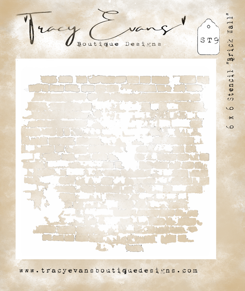 Tracy Evans - Stencil - Brick Wall