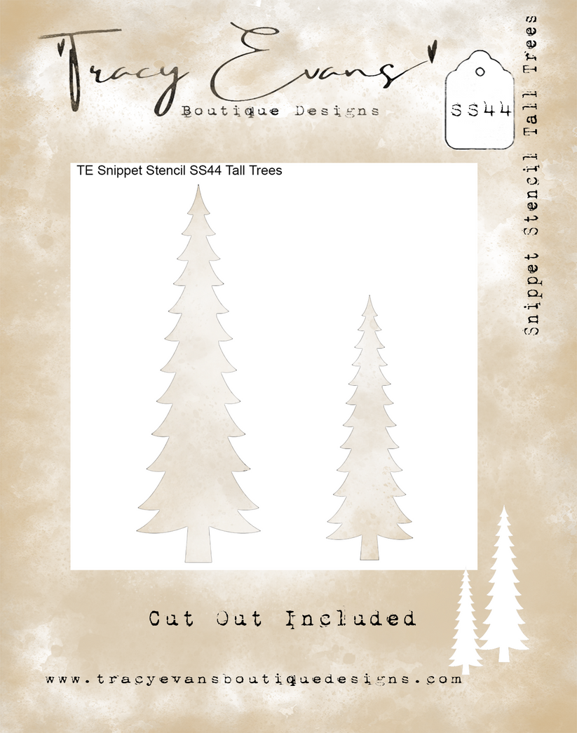 TE Snippet Stencil SS44 Tall Trees
