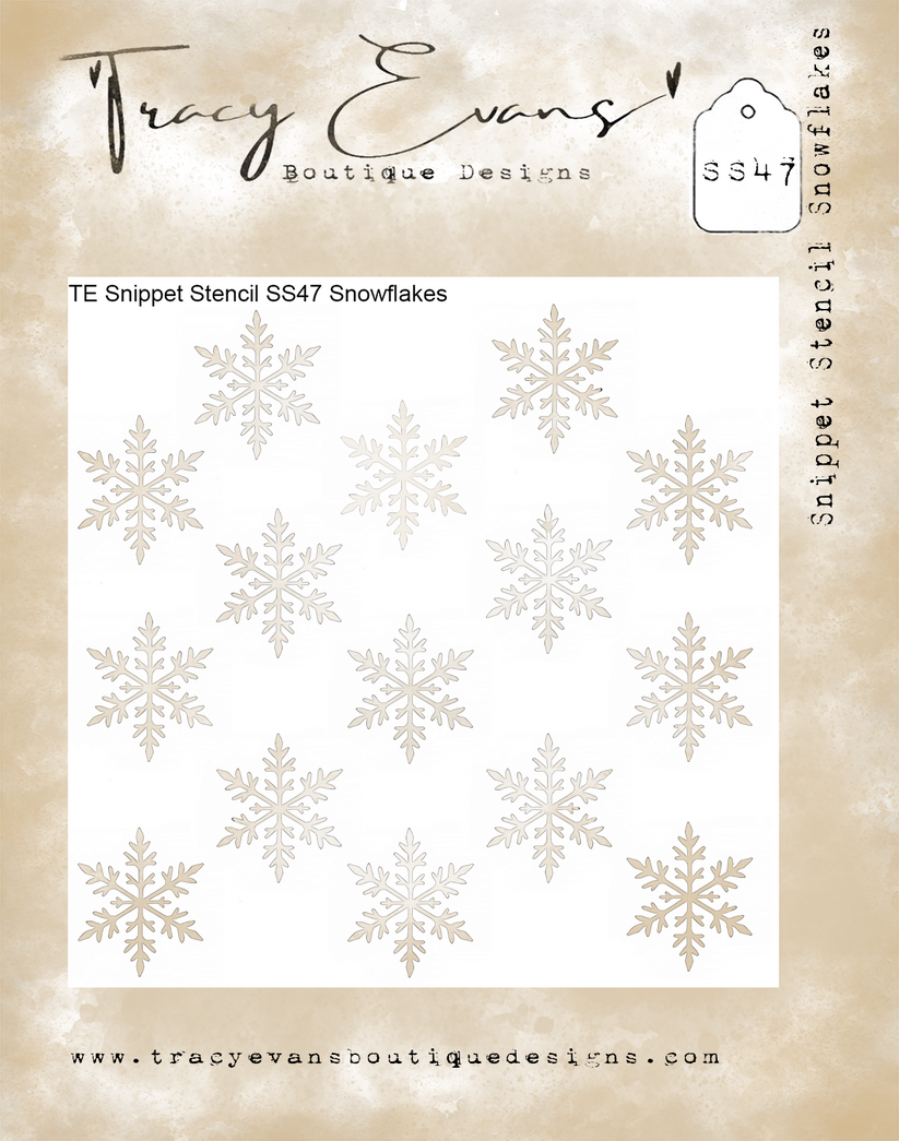 TE Snippet Stencil SS47 Snowflakes