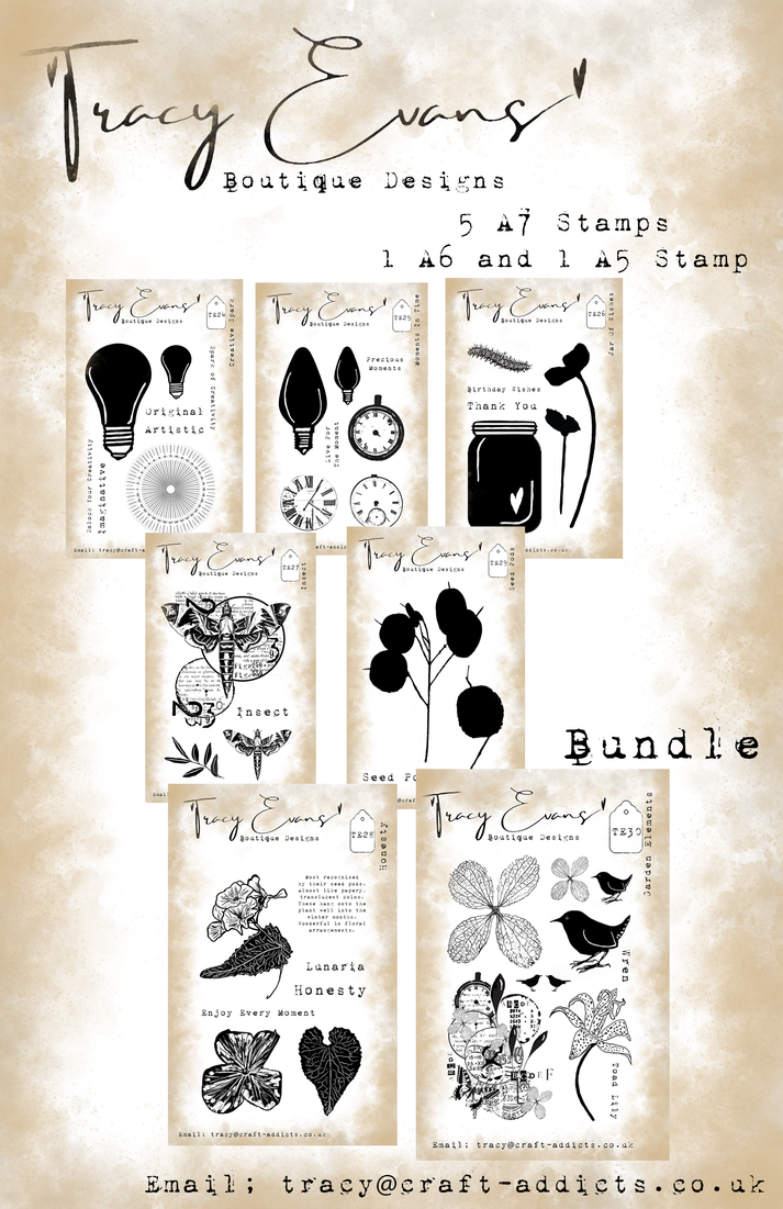 Tracy Evans Bundle of Stamps TE24-TE30