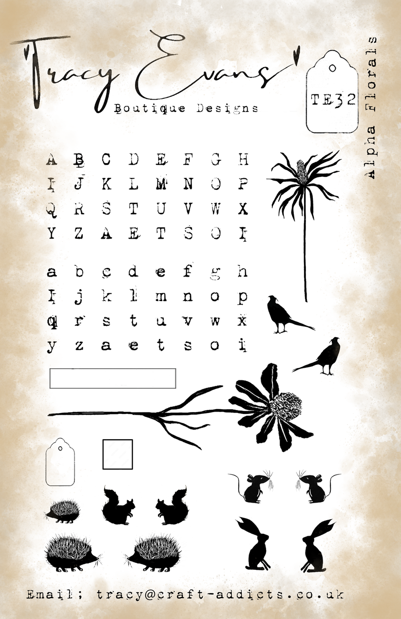 Tracy Evans -Alpha florals - A5