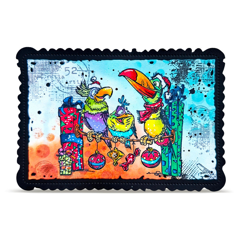 AALL & Create TP-1495 Inset Perch A6 Stamp Set