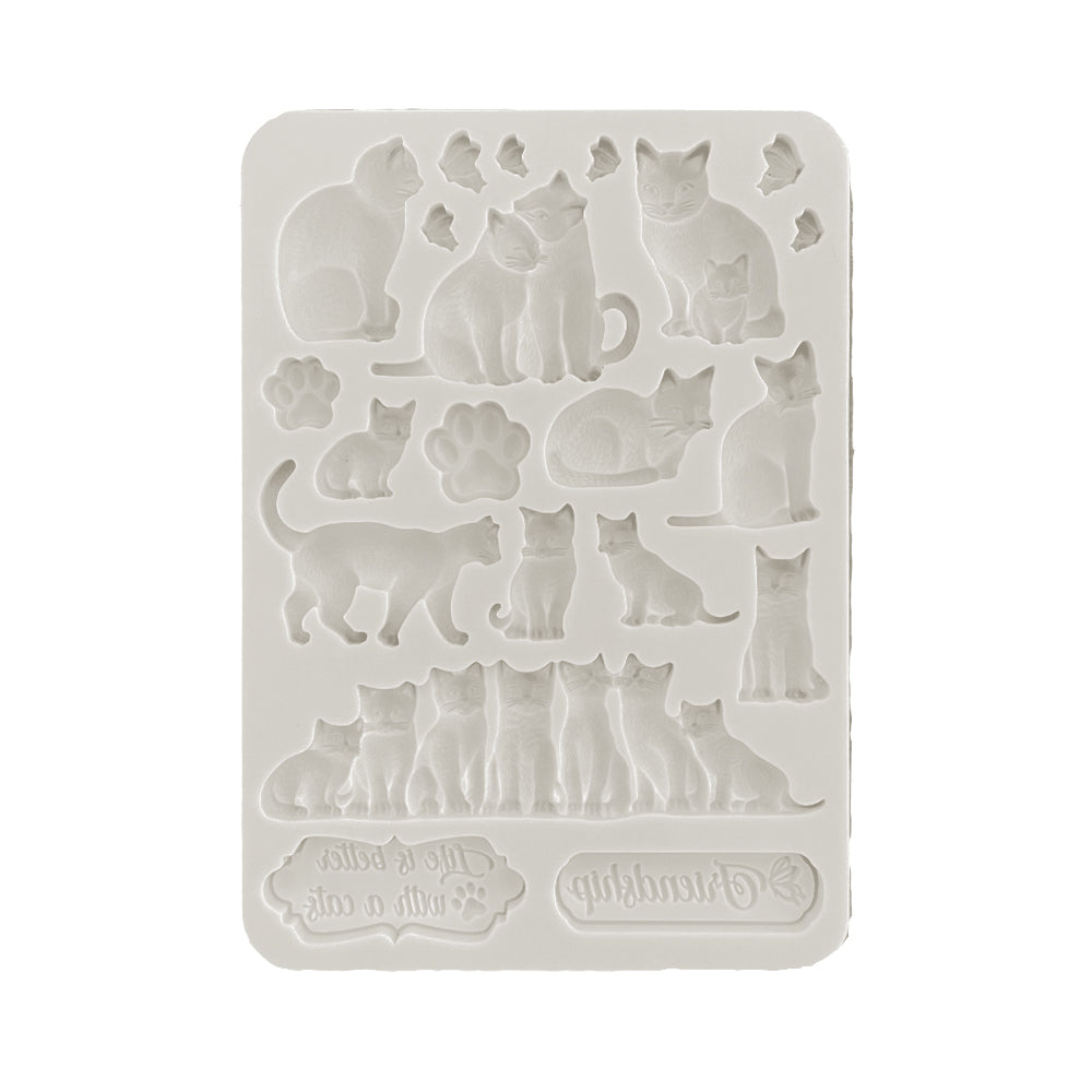 Stamperia Silicone Moulds Oechids and Cats - Cats